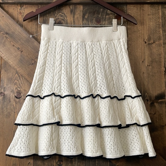 JOIE Tanya Mixed Stitched Skirt - Picture 7 of 11